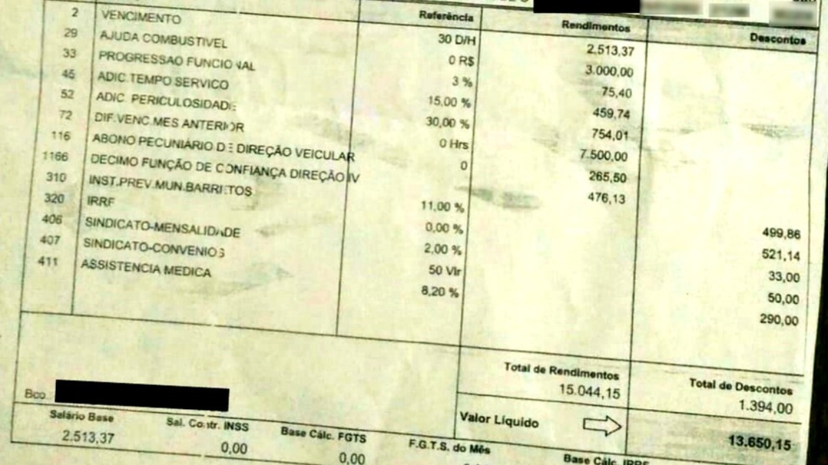 fraude holerites Barretos