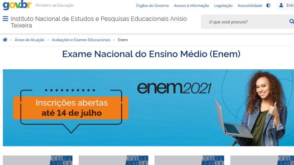 inscrição Enem