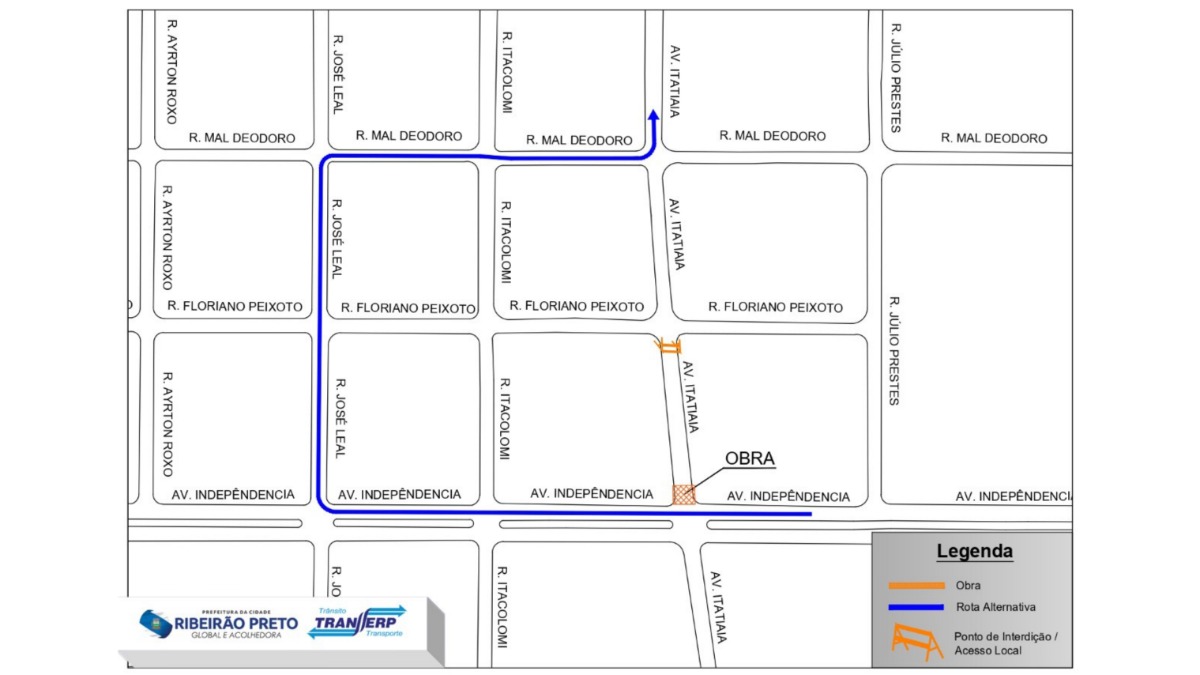 interdição Avenida Independência