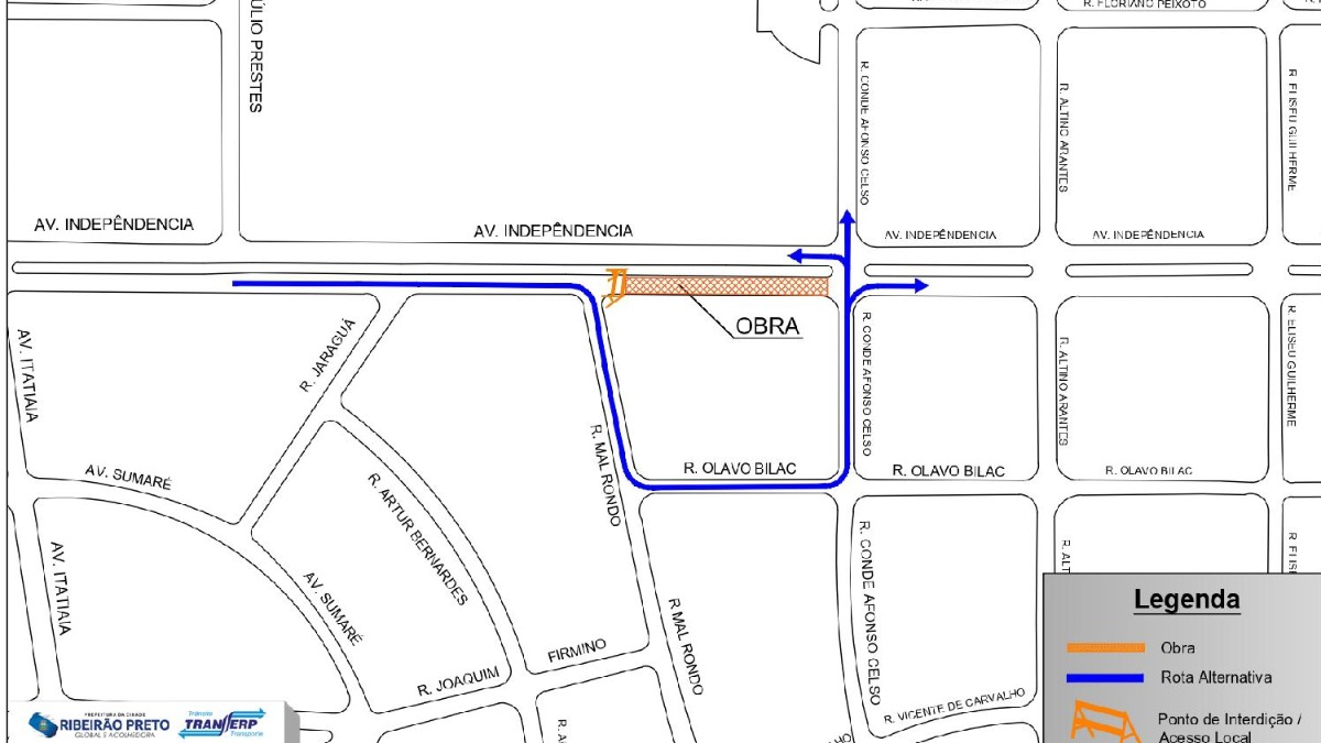 Interdição Avenida Independência