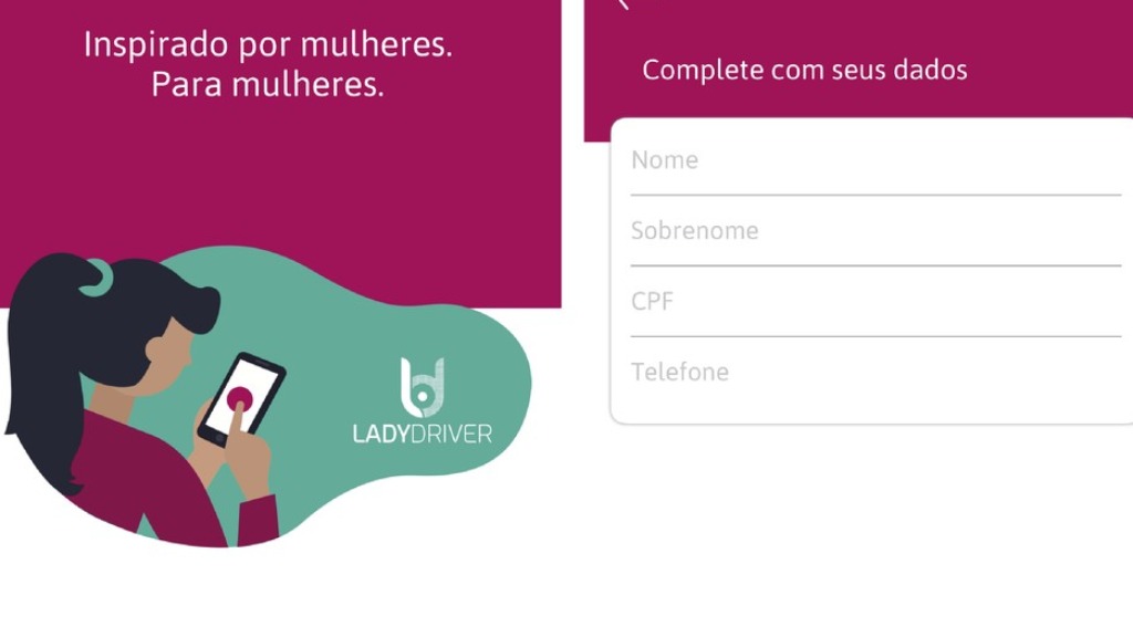 Aplicativo transporte mulheres