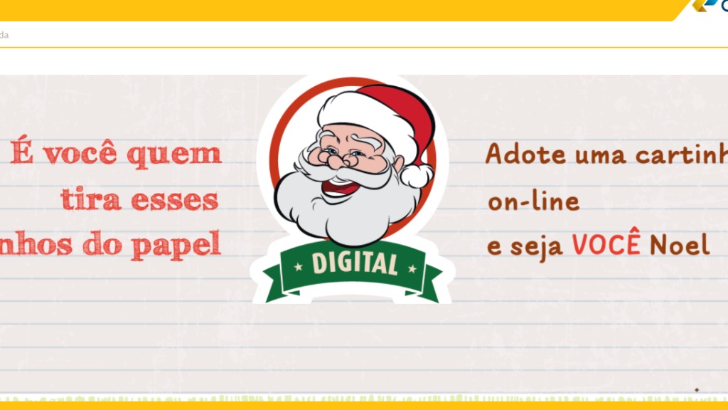 Cartinhas de Natal dos Correios