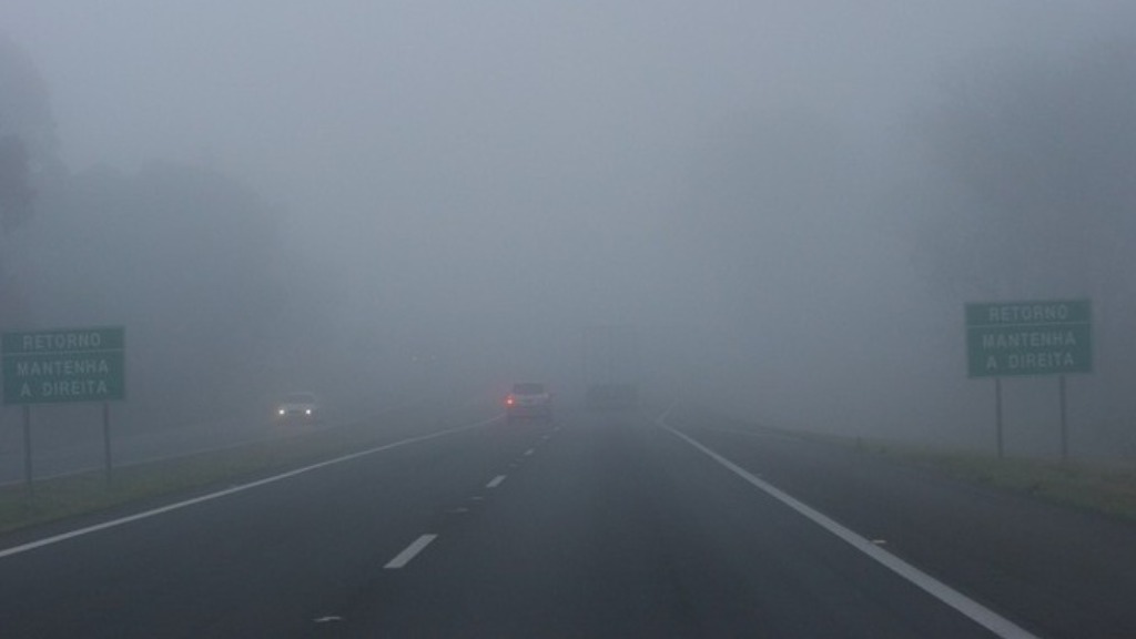 neblina nas rodovias