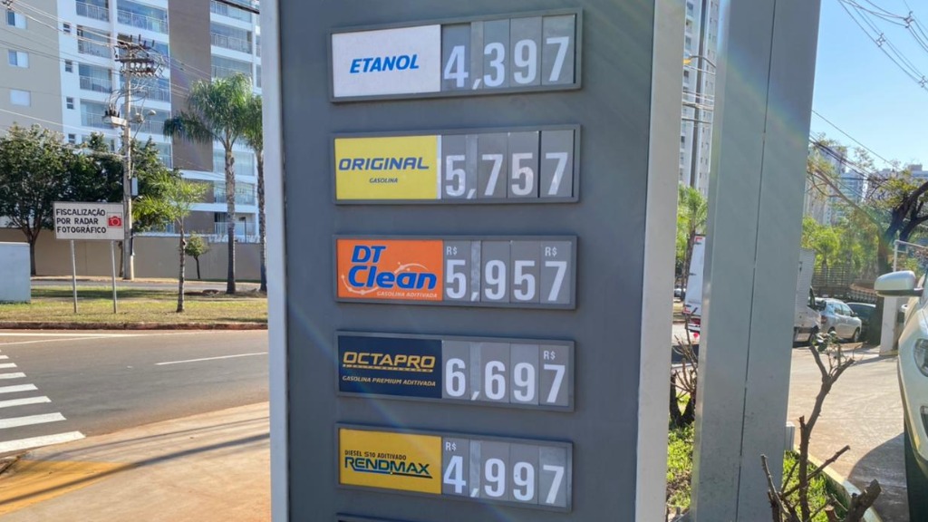 preço dos combustíveis