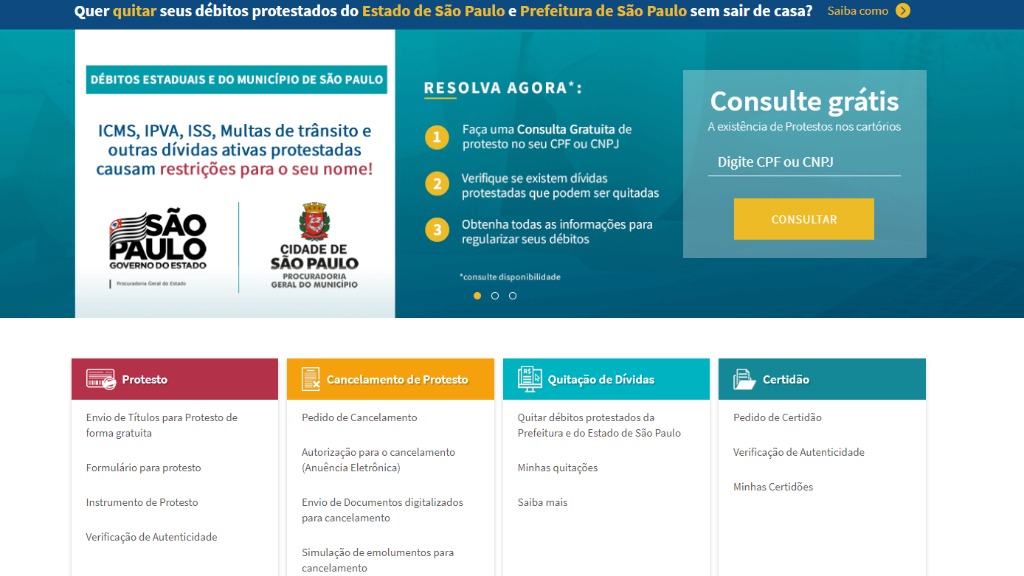 dívidas com o Estado