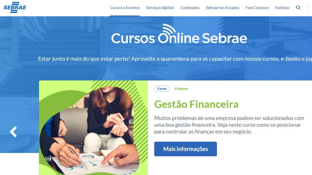 cursos online Sebrae
