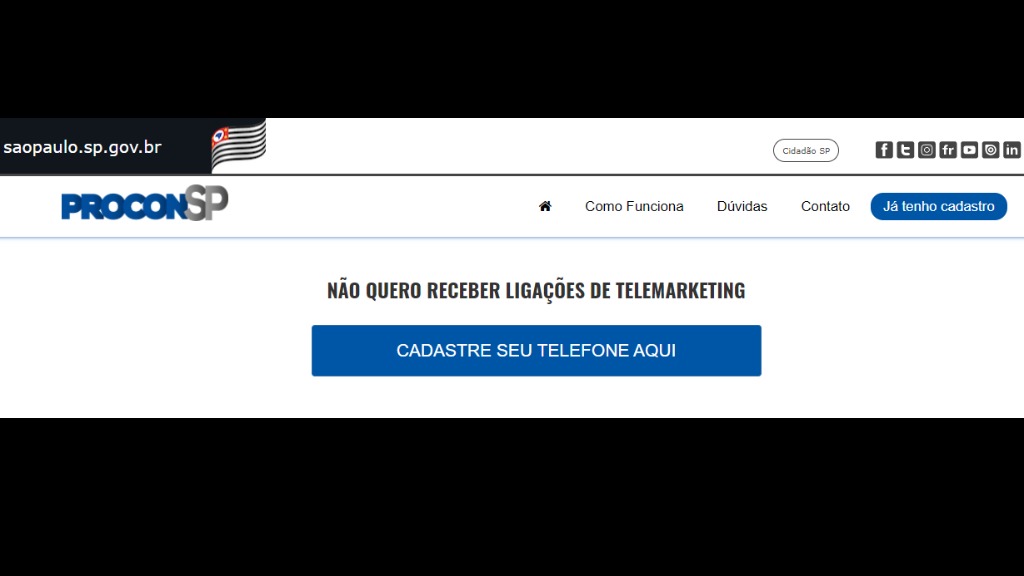 ligações indesejadas