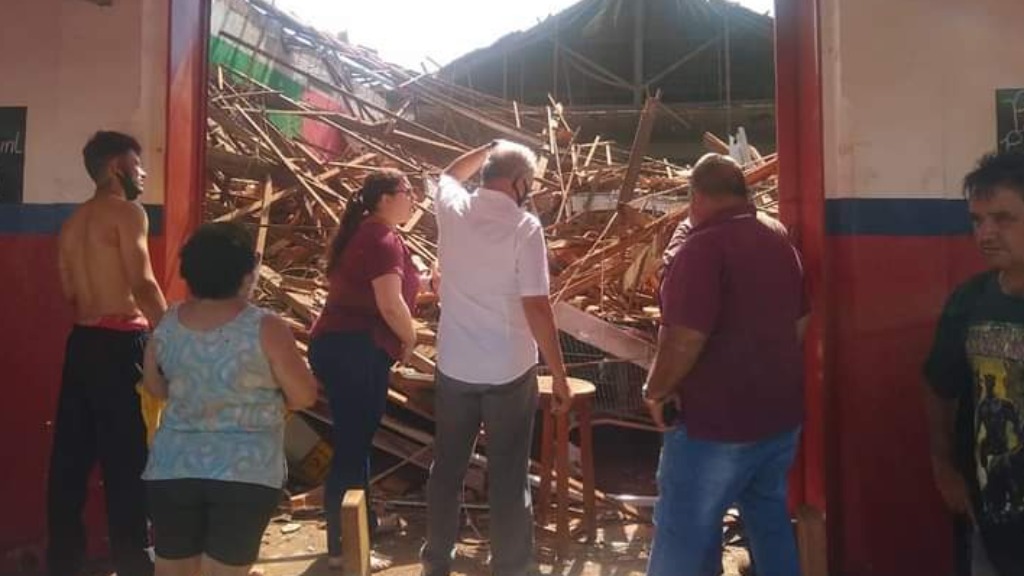 Desabamento em Guaíra