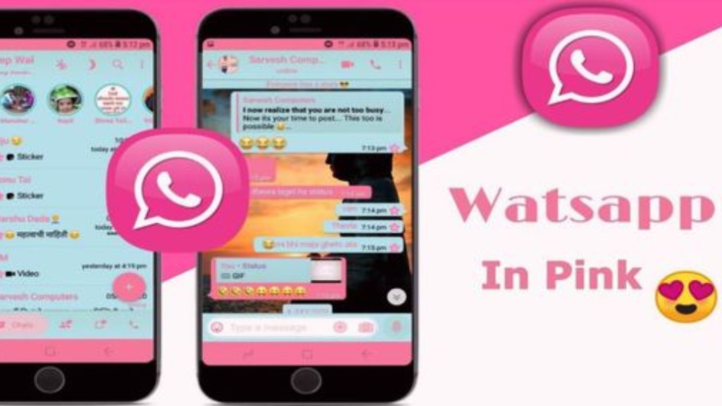 WhatsApp Pink