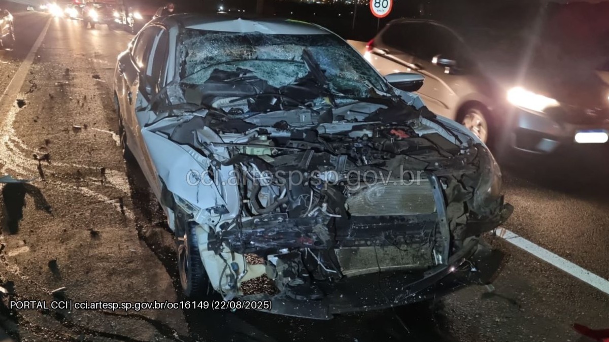 Carro bate traseira carreta