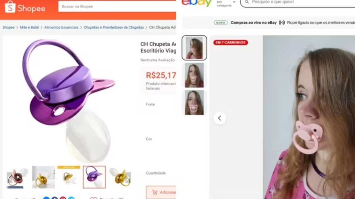 adultos usando chupetas