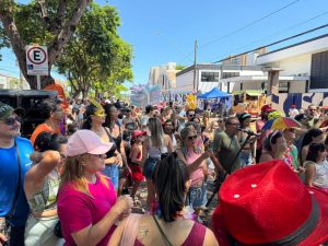 Bloco do Fubá arrasta multidão em Ribeirão Preto (SP) e homenageia Sócrates - Fábio Marchiselli/CBN Ribeirão