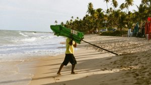 praia João Pessoa aluga guarda-sol