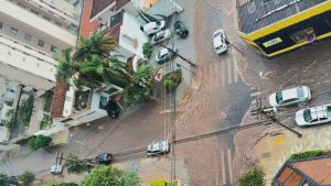 Alagamento centro transtornos chuva